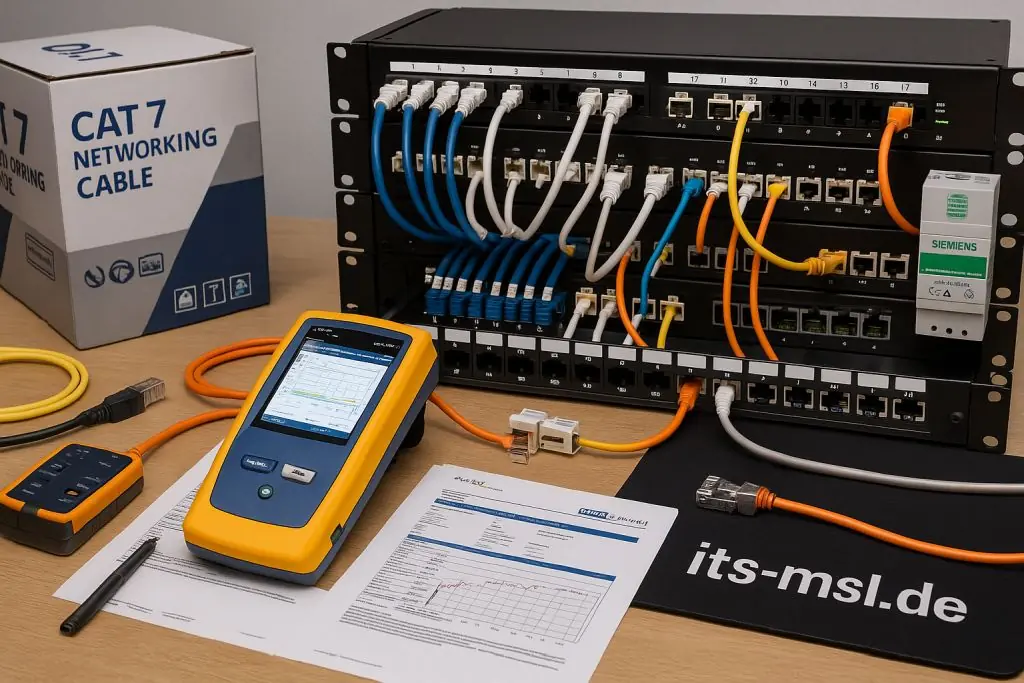 Verlegen und Anschließen von Netzwerkkabeln / LAN-Verkabelungen
