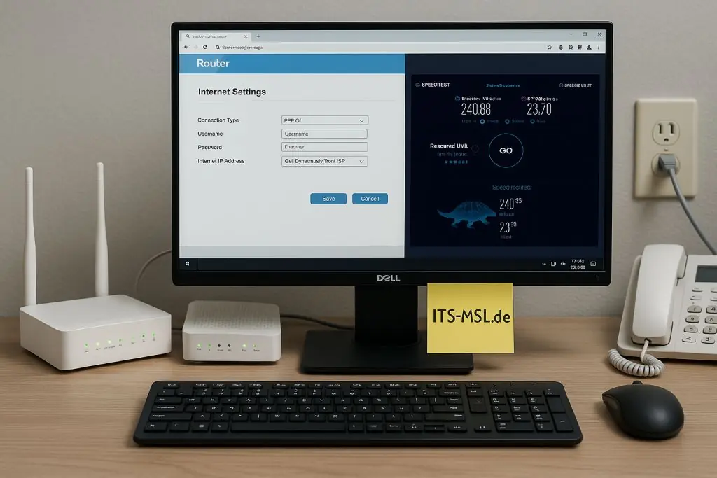 Einrichtung von Internetanschlüssen